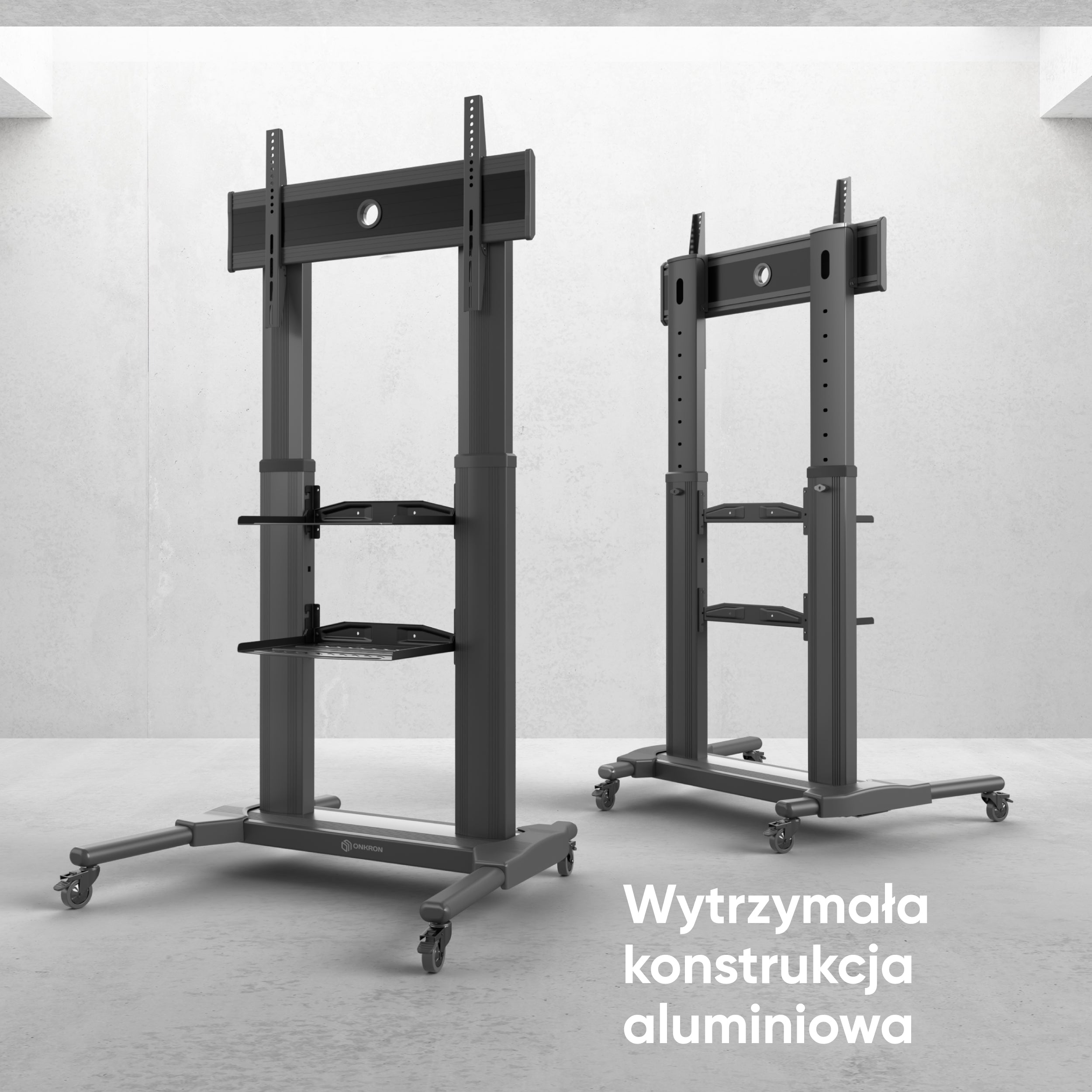 Mobilny stojak do TV 40" - 80" do 55 kg TS2771, Czarny 5 Mobilny stojak do TV 40" - 80" do 55 kg TS2771, Czarny -