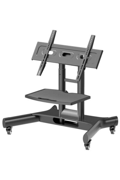 Mobilny stojak dla TV lub panelu interaktywnego 32"-70" maks 45 kg, pochyły, czarny TS1350 -