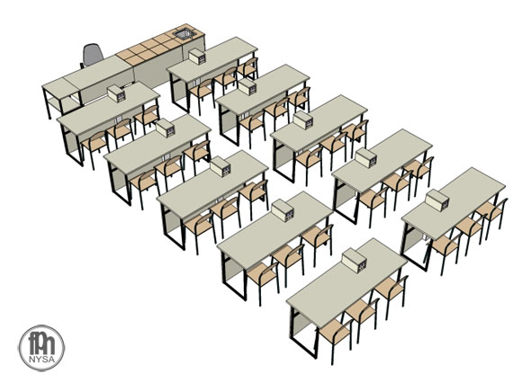 Pracownia fizyczno-chemiczna 30 stanowiskowa