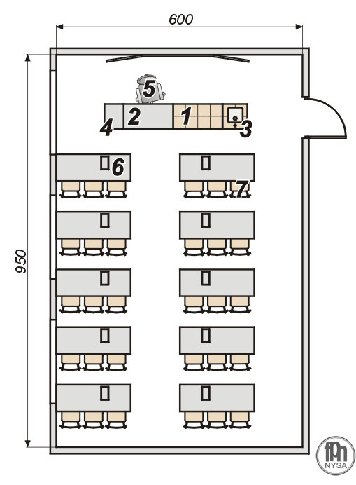 Pracownia fizyczno-chemiczna 30 stanowiskowa nadstawki