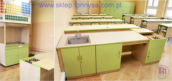 Stół demonstracyjny z blatem ceramicznym