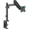 Uchwyt biurkowy dla monitora 13"-34" maks 8 kg, nachylny i obrotowy, z obracaniem, czarny G70 -