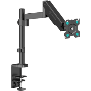 Uchwyt biurkowy dla monitora 13"-34" maks 8 kg, nachylny i obrotowy, z obracaniem, czarny G70 - Sprzęt interaktywny
