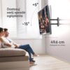 Uchwyt nachylny i obrotowy do TV 32"-65" maks 41 kg, z obrotem, czarny M4R -