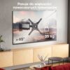 Uchwyt nachylny i obrotowy do TV 32"-65" maks 35 kg, czarny M4 -