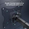 Uchwyt nachylny i obrotowy do TV 17"-43" maks 35 kg, czarny NP24 -