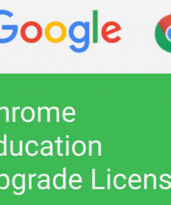 Logo Google i Chrome z napisem: Chrome Education Upgrade License.