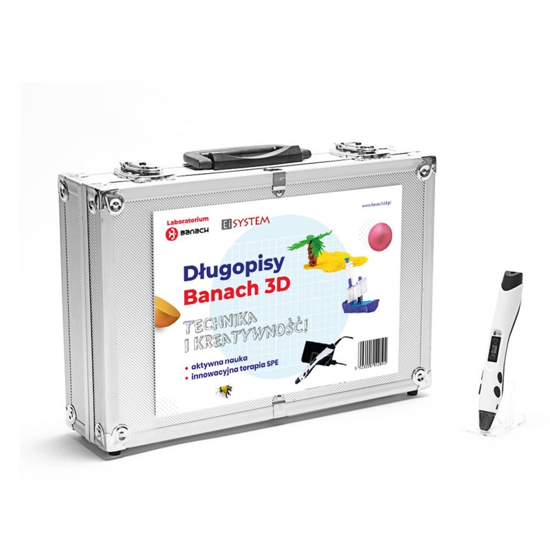 Długopisy Banach 3D Zestaw 4 Długopisy Banach 3D Zestaw -