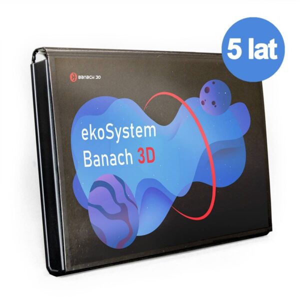 Opakowanie ekoSystem Banach 3D z informacją o 5-letniej gwarancji.