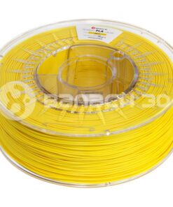 Żółty filament PLA 1,75 mm marki Banach3D na szpuli.