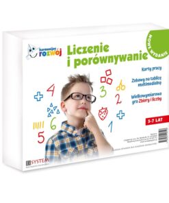 Pudełko z edukacyjną grą matematyczną Liczenie i porównywanie dla dzieci w wieku 5-7 lat.