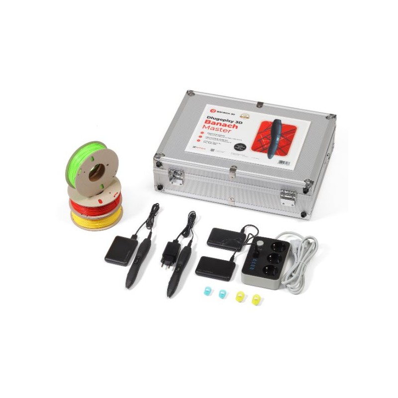 Długopisy 3D Banach Master z filamentem i pakietem edukacyjnym 4 Długopisy 3D Banach Master z filamentem i pakietem edukacyjnym -