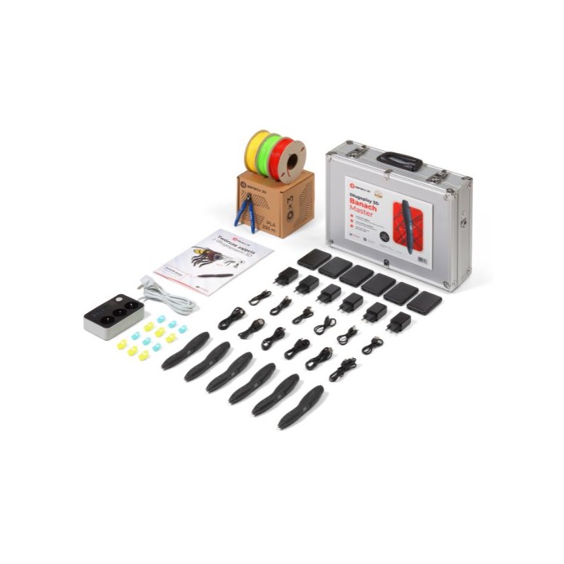 Długopisy 3D Banach Master z filamentem i pakietem edukacyjnym 5 Długopisy 3D Banach Master z filamentem i pakietem edukacyjnym -