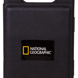 74784_bresser-microscope-national-geographic-20x-monocular_09 Czarna walizka transportowa z logo National Geographic.