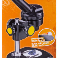 74784_bresser-microscope-national-geographic-20x-monocular_16 Mikroskop National Geographic 20x z dwukolorową płytką na próbki.