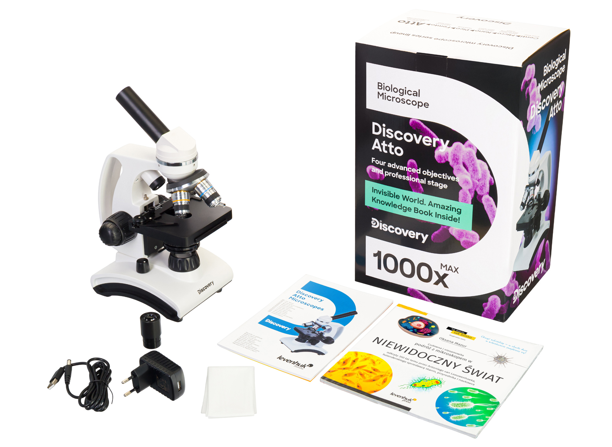 Mikroskop Levenhuk Discovery Atto Polar z książką 5 Mikroskop Levenhuk Discovery Atto Polar z książką -