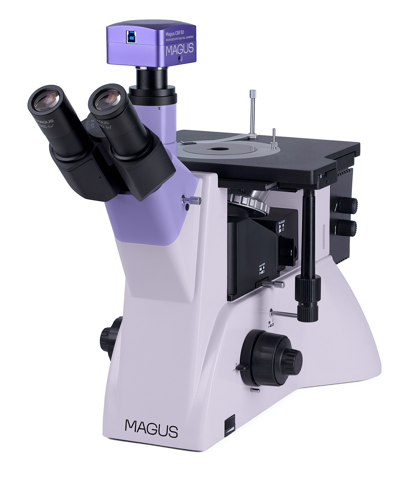 Mikroskop laboratoryjny odwrócony MAGUS z cyfrową kamerą MAGUS CBF30.