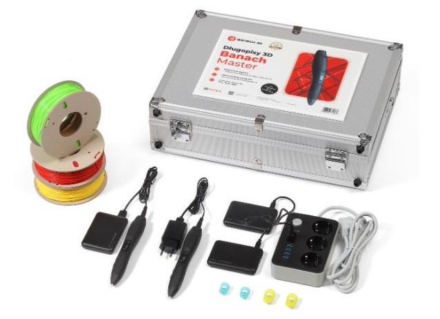 Długopisy 3D Banach Master z filamentem i pakietem edukacyjnym 12 Długopisy 3D Banach Master z filamentem i pakietem edukacyjnym -