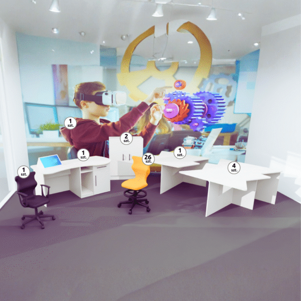 Komplet mebli do pracowni wirtualnej rzeczywistości - Pracownie Wirtualnej Rzeczywistości