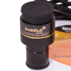 microscope-levenhuk-d740t-5-1mpix-15 Adapter mikroskopowy Levenhuk Fixed Microscope Adapter z dołączoną płytą CD z oprogramowaniem.