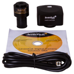 microscope-levenhuk-d740t-5-1mpix-16 Kamera mikroskopowa Levenhuk D740T 5.1M z adapterem, kablem USB i płytą CD z oprogramowaniem.