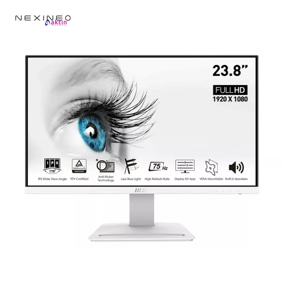Monitor uczniowski 23.8″ w kolorze białym 3 Monitor uczniowski 23.8″ w kolorze białym -