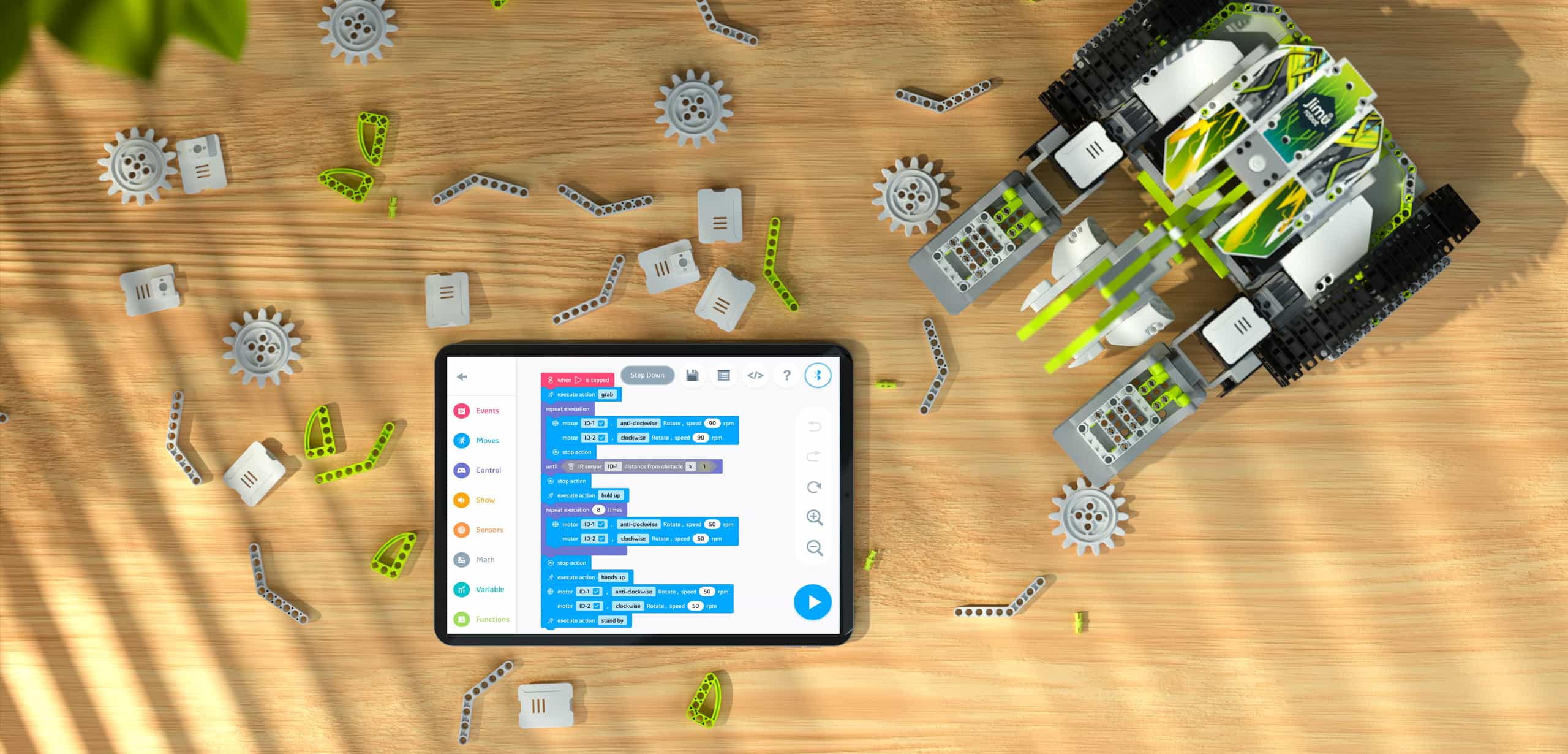 Robot do nauki programowania Jimu WarriorBot 20 Robot do nauki programowania Jimu WarriorBot -