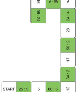 Domino arytmetyczne - dzielenie do 100