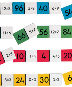 Domino - mnożenie do 100 (4 zestawy)