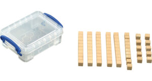 Wprowadzenie liczb dwucyfrowych - klocki ReWood naturalne - komplet dla ucznia - Educarium