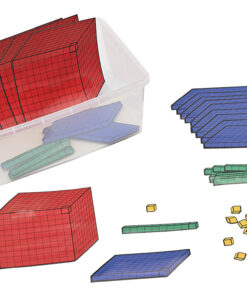 System dziesiętny 0-9.999 - magnetyczny do demonstracji - 3D (1000-100-10-1)