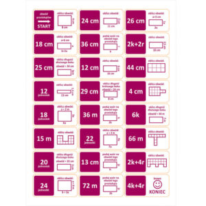 Domino geometryczne - obwód prostokąta - część 1 - Pracownie