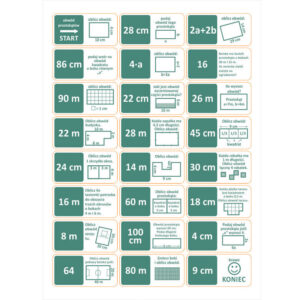 Domino geometryczne - obwód prostokąta - część 2 - Pracownie