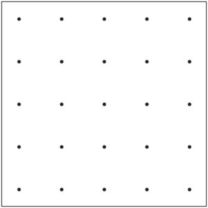 Geoplan magnetyczny - siatka 5 x 5 - Przedmiotów ścisłych