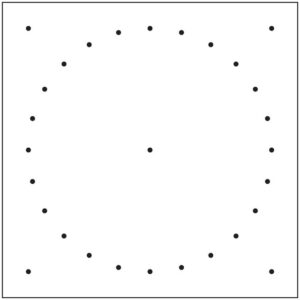 Geoplan magnetyczny - okrąg 24 punkty - Przedmiotów ścisłych