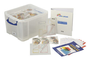 Klasowy zestaw geoplanów z kartami pracy - siatka 11 × 11 - Przedmiotów ścisłych