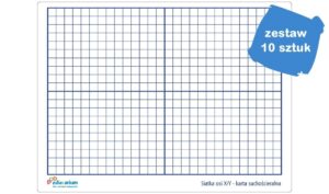 Prostokątny układ współrzędnych - uczniowski - 10 sztuk - Przedmiotów ścisłych
