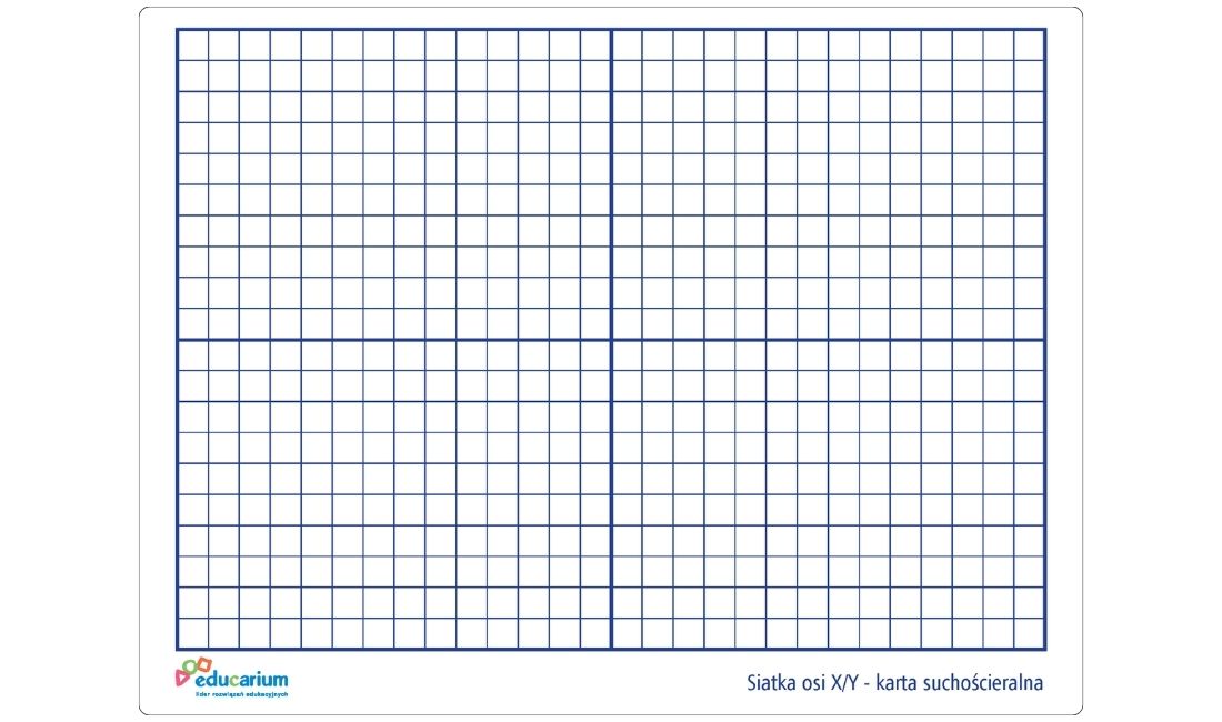 Prostokątny układ współrzędnych - uczniowski - 1 sztuka 3 Prostokątny układ współrzędnych - uczniowski - 1 sztuka -