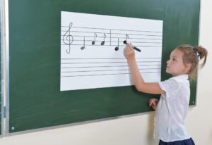 Magnetyczna pięciolinia - 80 x 44 cm - Educarium