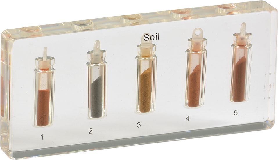 Barwy gleb - 5 próbek w akrylu 3 Barwy gleb - 5 próbek w akrylu -