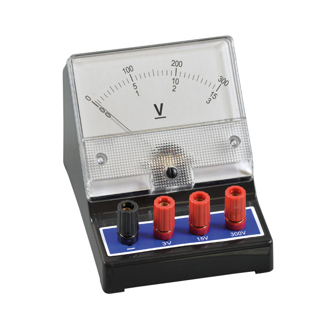 Woltomierz szkolny DC trójzakresowy 0-3V | 0-15V | 0-300V 3 Woltomierz szkolny DC trójzakresowy 0-3V | 0-15V | 0-300V -