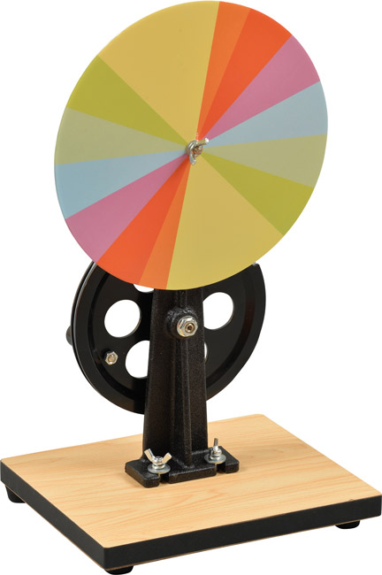 Barwny krążek Newtona - z napędem ręcznym 3 Barwny krążek Newtona - z napędem ręcznym -