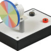 Barwny krążek Newtona - na podstawce z napędem elektrycznym
