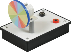 Barwny krążek Newtona - na podstawce z napędem elektrycznym - Pomoce do fizyki