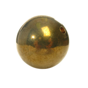 Kulka 25 mm - mosiądz - z otworem - Przedmiotów ścisłych