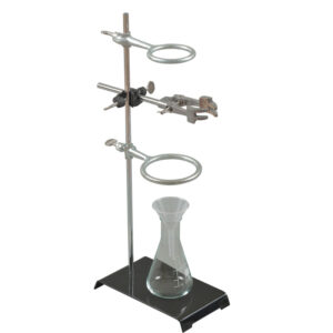 Statyw laboratoryjny (metal) z wyposażeniem - wersja z 6 elementami -