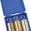 Metalowe walce - równa objętość/różna masa - śr. 25 mm - 3 sztuki (z haczykami) 1 Metalowe walce - równa objętość/różna masa - śr. 25 mm - 3 sztuki (z haczykami) -