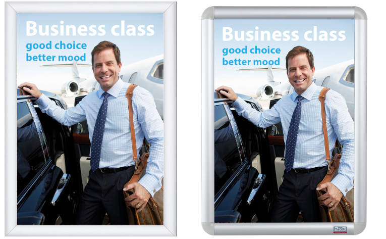 Ramka plakatowa zatrzaskowa 25 mm - zaokrąglone narożniki 3 Ramka plakatowa zatrzaskowa 25 mm - zaokrąglone narożniki -