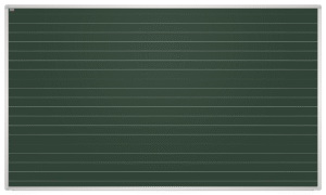 Tablica kredowa w linie, w ramie UKF 100x85 -