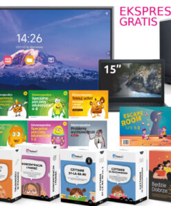 Zestaw pomocy edukacyjnych mTalent i Eduterapeutyka z monitorem interaktywnym, laptopem 15" oraz ekspresem do kawy gratis.